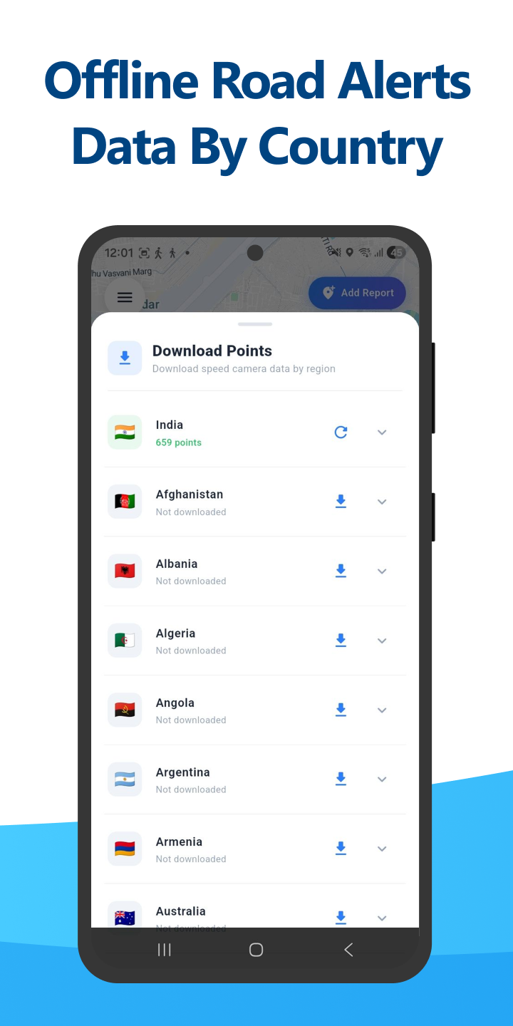 Download points by country